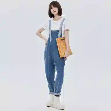 SOON FLOWER Overalls Black