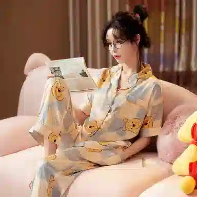 Gongdie x Disney Winnie the Pooh Summer Pajama Set