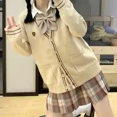 东鲸岁时记 格子制服百褶半身裙 女款