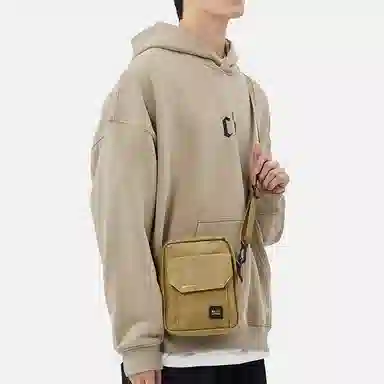 阿尔派妮 休闲时尚日系百搭通勤便携出行 织物 手机包单肩包斜挎包 常规 男女同款情侣款 多色