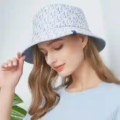 春夏新品洋气百搭法式高级感提花渔夫帽情侣防晒遮阳大檐帽