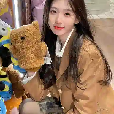 东鲸岁时记 纯色单排扣翻领休闲 布朗茶茶西装 女款