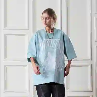 HARSH AND CRUEL Retro Letter Print Loose T-Shirt