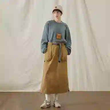 NOTHOMME Retro Ethnic Pattern Skirt