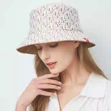 春夏新品洋气百搭法式高级感提花渔夫帽情侣防晒遮阳大檐帽