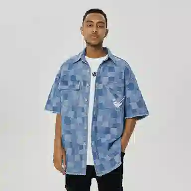 Rocawear Denim Short Sleeve Shirt