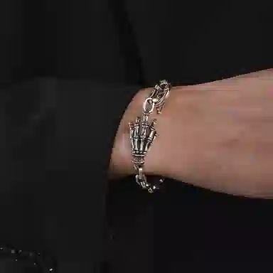 IDEAGEMER Silver Bracelet