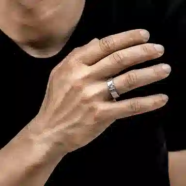 IDEAGEMER 925 Silver Ring