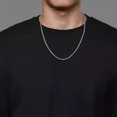 IDEAGEMER Half Moon Box Necklace