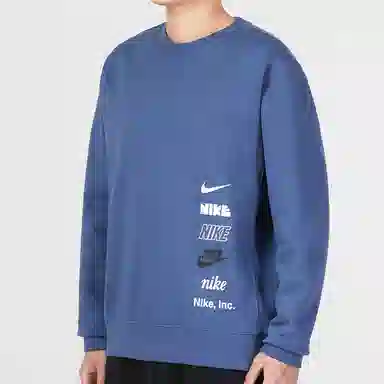 Nike Club+ BB Crew Mlogo Fen Blue