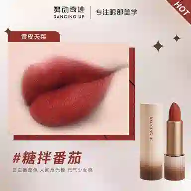 舞动奇迹 薄纱绒雾口红盐焗杏仁口红 不沾杯持久显白