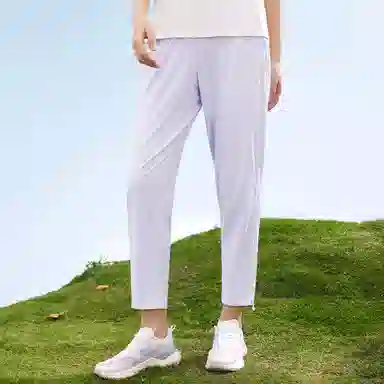匹克 紫薯 防晒科技 冰丝束脚透气防晒运动裤 女款 净紫色
