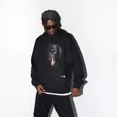 HARSH AND CRUEL Rottweiler Hoodie Black