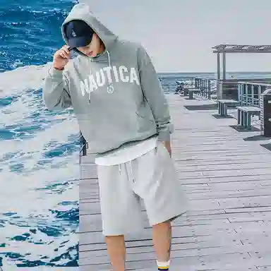 nautica white sail Logo