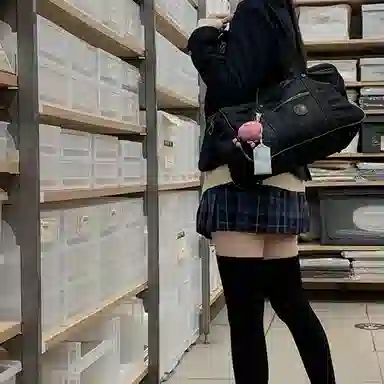 东鲸岁时记 日系复古制服格纹短款百搭学生百褶鲸落半身裙