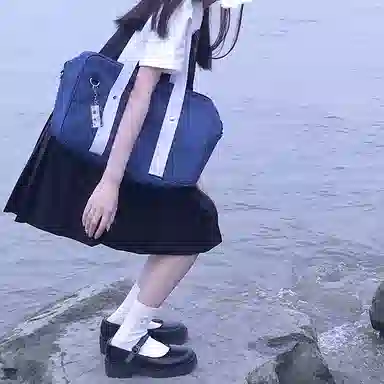 东鲸岁时记 圆领褶皱刺绣无袖连衣裙 女款