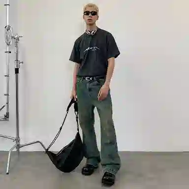 ROARINGWILD ARCH Vintage Yellow Jeans