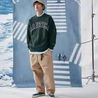nautica white sail Logo
