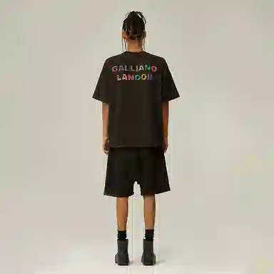 Galliano Landor SS22 Black Shorts