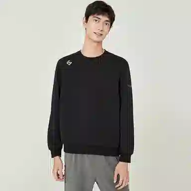 探路者 纯色圆领套头休闲长袖卫衣 男女同款