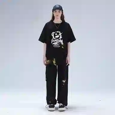 LAMLICKA Black T-Shirt