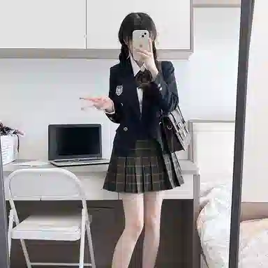 东鲸岁时记 纯色双排扣长袖西装外套 女款