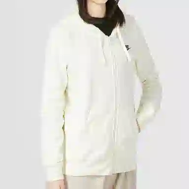 Nike Club Fleece Hoodie White