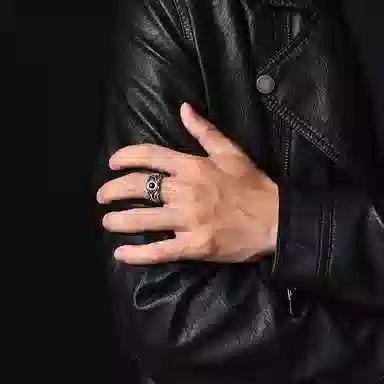 IDEAGEMER 925 Silver Ring