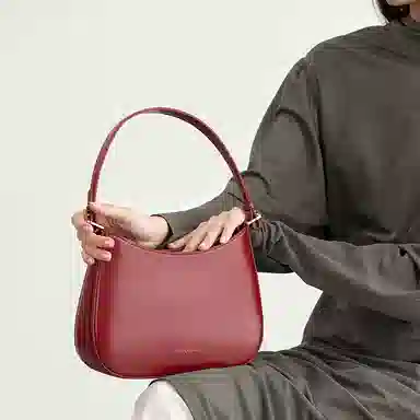 VENOF Brown Leather Shoulder Bag