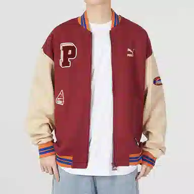 PUMA Team Badge Bomber Jacket Dk