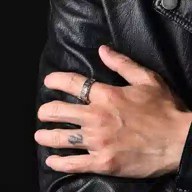 IDEAGEMER Silver Ring