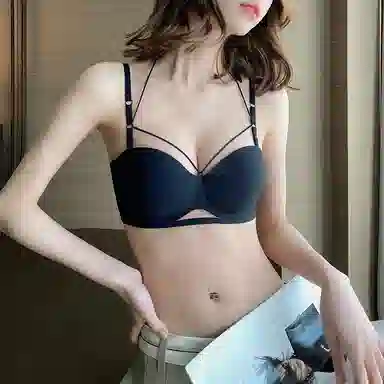 内在密码 无痕聚拢防下垂无钢圈镂空纯色文胸