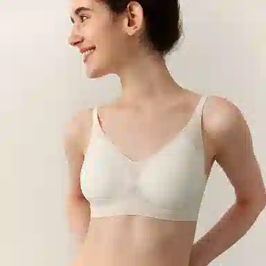 弗利少女 纯色果冻胶软支撑无痕内衣小胸有型无钢圈文胸 女款