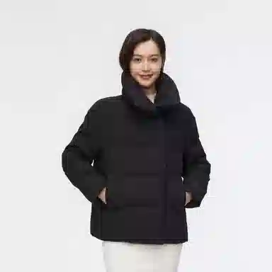 波司登 纯色翻领拉链羽绒服外套 女款 