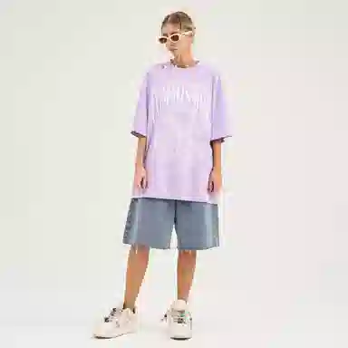 HARSH AND CRUEL Retro Letter Print Loose T-Shirt