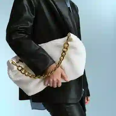 Charles & Keith Large Soft Tote Bag White