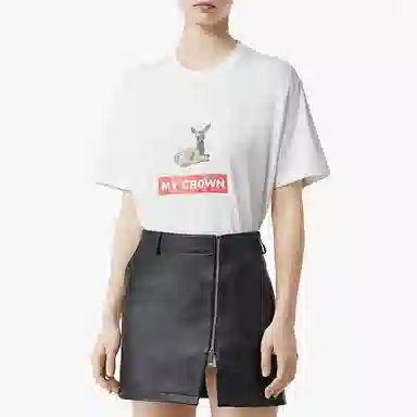 Burberry Deer Print T-Shirt