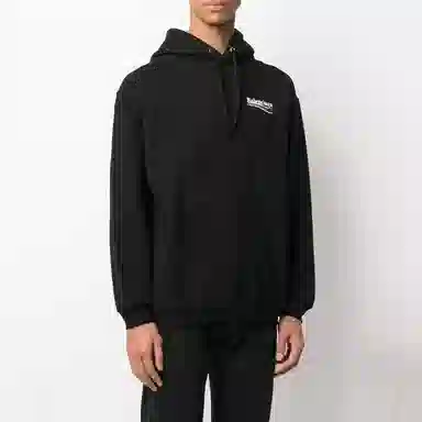 Balenciaga Political Campaign Hoodie Black