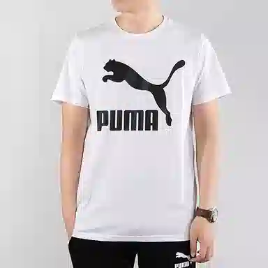 Puma Crew Neck Breathable Tee White Print