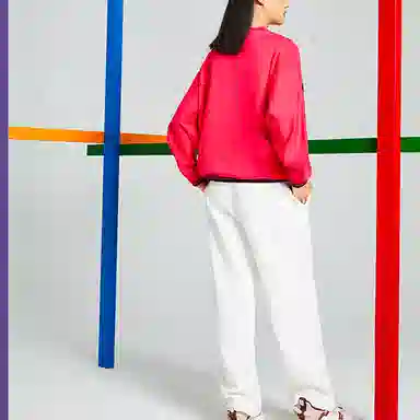 Li-Ning Pullover Sweatshirt Raspberry Red