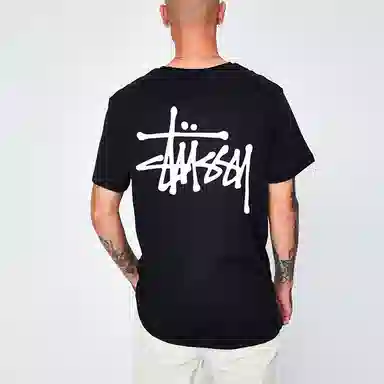 Stussy Classic Print T-Shirt Black
