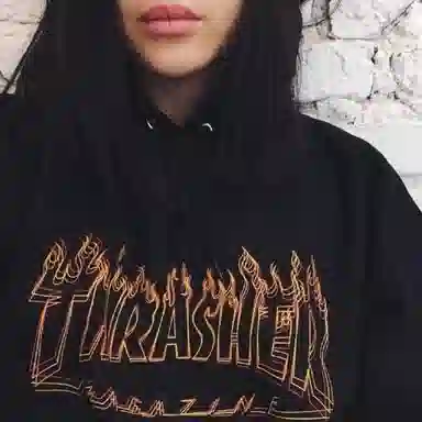 Thrasher Richter Hoodie Black