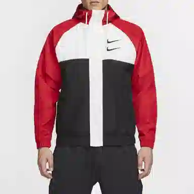 Nike Sportswear Swoosh Windbreaker Jacket Red