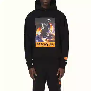 Heron Preston Hoodie Black