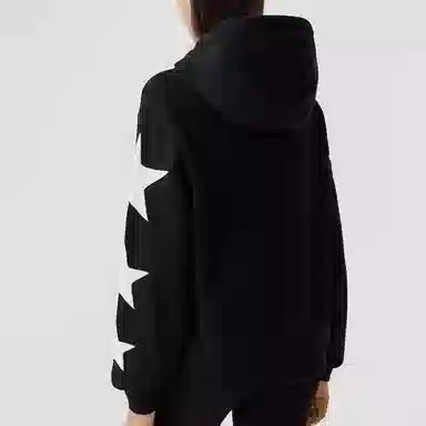 Burberry Star Print Hoodie Black