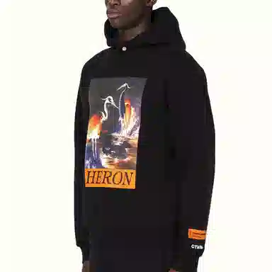 Heron Preston Hoodie Black
