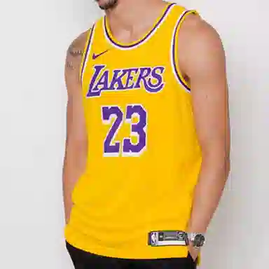 Nike LeBron James Connected Jersey Yellow