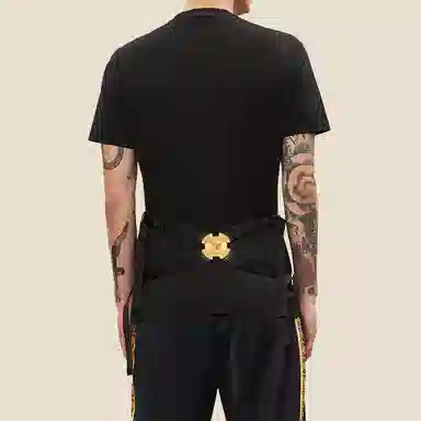 Versace Medusa Studded T-Shirt Black