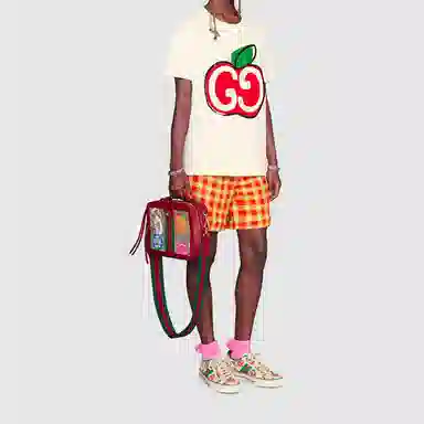 Gucci GG Apple Print T-Shirt White