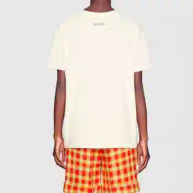 Gucci GG Apple Print T-Shirt White